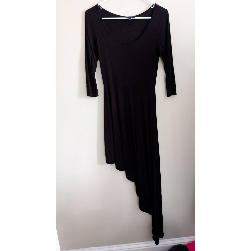 Lulus Black Asymmetrical Hem Dress